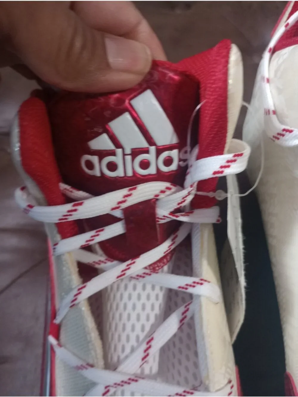 New Adidas Crazyquick 2.0 Mid Soccer/Football Cleats Red & White   Size 15